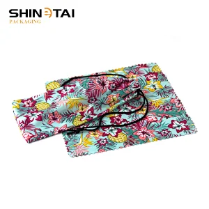 Hot Transfer Printing Microfiber Sunglass Bag