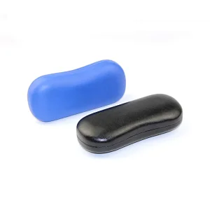 Pillow Shape Orange Leather Eyewear Metal Case