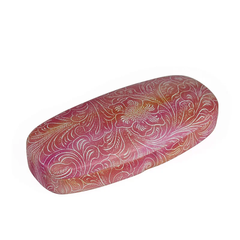 custom optical frame leather metal eyewear case