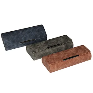 Wholesale Spectacle Case PU Leather Hand Made Box Custom Printed Eyeglasses Case