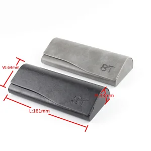 Wholesale Custom Made Eyewear Box Hard PU Case Leather Handmade Case Eyeglasses Case