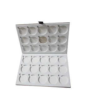 Customized Button Closure Optical Lens Display Book