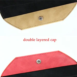 New Model Hard Luxury Branded Designer Personalized Black PU Leather Soft Custom Logo Eyeglasses Pouch Box and Sunglasses Case