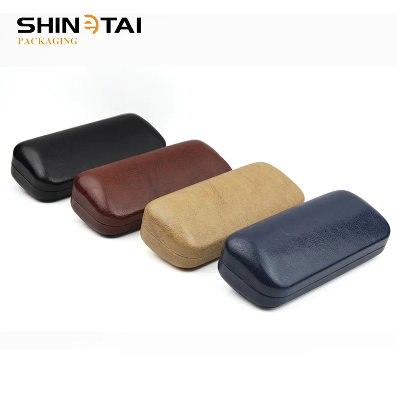 Classic Soft PU Leather Eyewear Glasses Metal Packing Case
