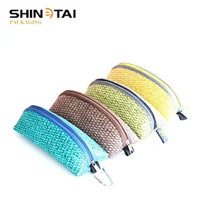 Bamboo or Mat Pattern for Soft Eyewear Soft Case with Zipper