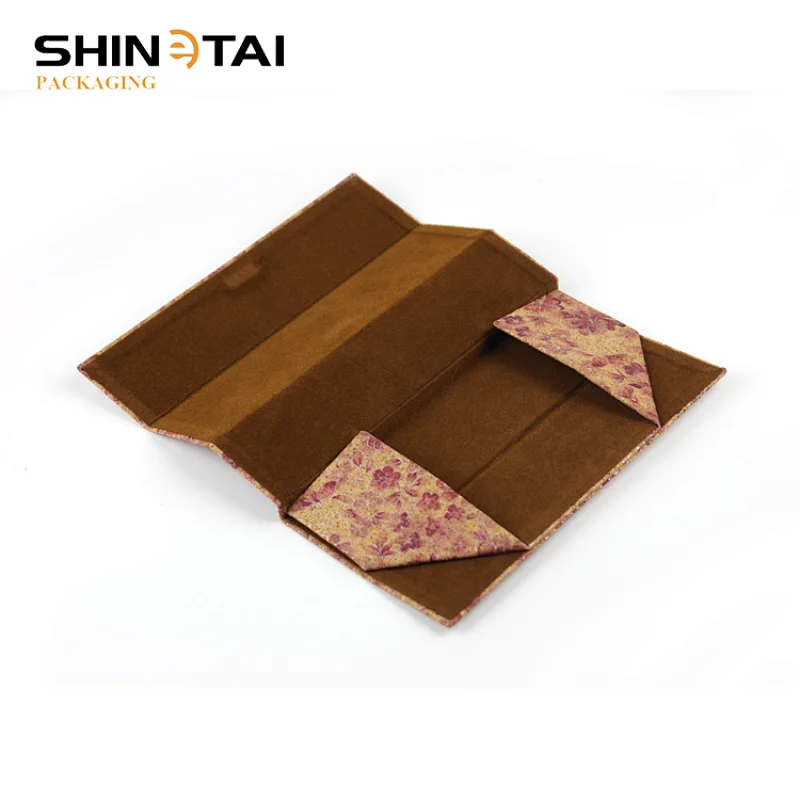 Foldable Custom Print Handmade PU Glasses Case Eyewear Case