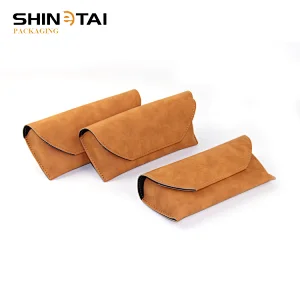 Soft PU Leather Eyeglass Glasses Case Bag