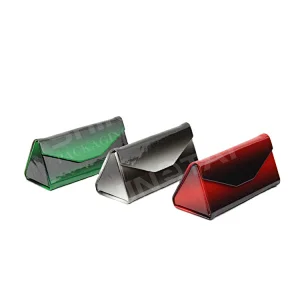 Factory Direct New Style Gradient Shiny Color Triangle Eyeglasses Case