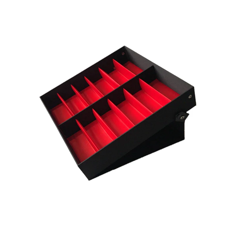 2*6 12 Slots Foldable Eyewear Display Tray Sunglasses Display Case Eyeglasses Display Box