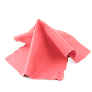 Wave Cutting Custom Logo Microfiber Polyester Glasses Eyeglass Lens Cleaning Cloth
