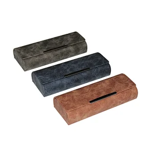 Wholesale Spectacle Case PU Leather Hand Made Box Custom Printed Eyeglasses Case