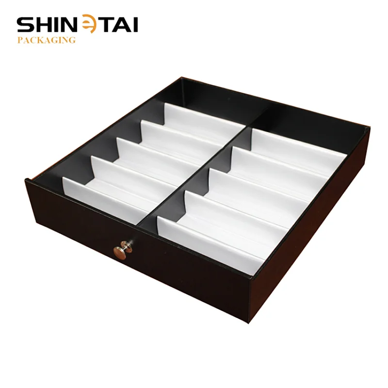 Fashion Wheeled Eyeglasses Organizer Display Case