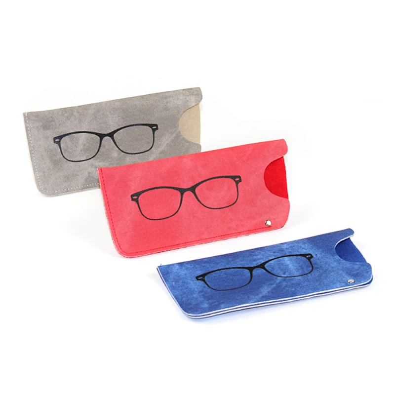 Print Eyewear Pouch Soft Jeans Eyeglasses Bag Eyeglass Pouch
