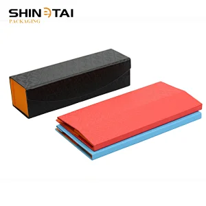 PU Spectacle Clamshell Handmade glasses Case Eyewear Case
