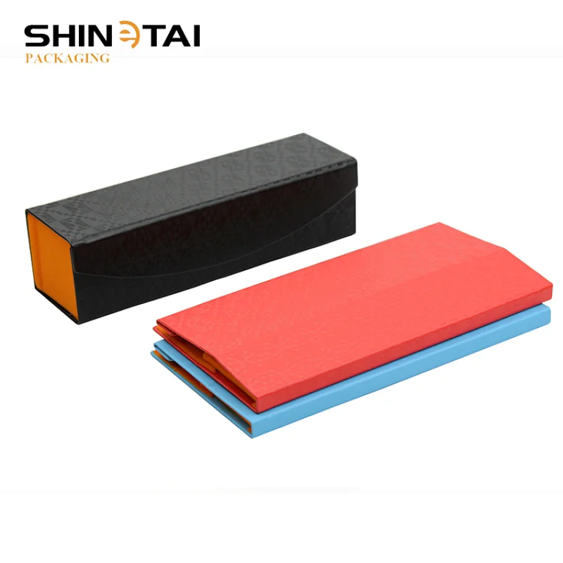 PU Spectacle Clamshell Handmade glasses Case Eyewear Case