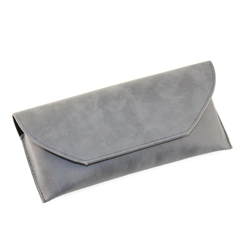 New Model Hard Luxury Branded Designer Personalized Black PU Leather Soft Custom Logo Eyeglasses Pouch Box and Sunglasses Case