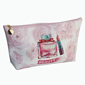 Custom Size Pink Cosmetic Bag with Zipper
