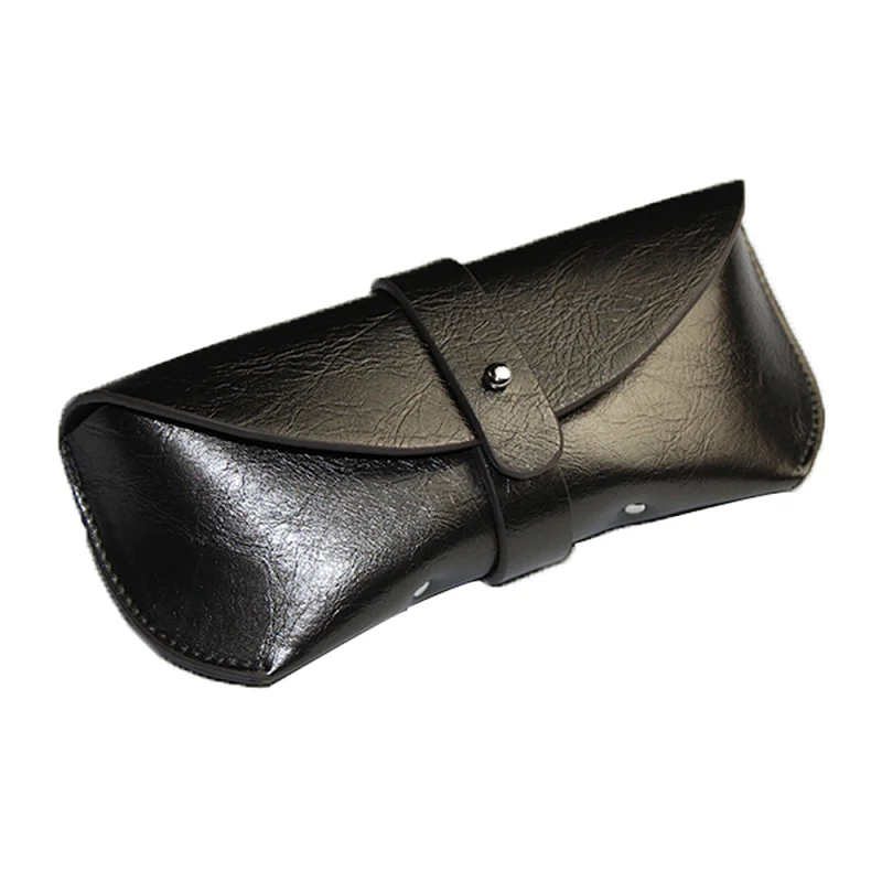 black Leather Sunglass Case