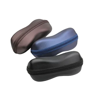 Large Hard Shell Eyeglass Case PU Covered EVA Case