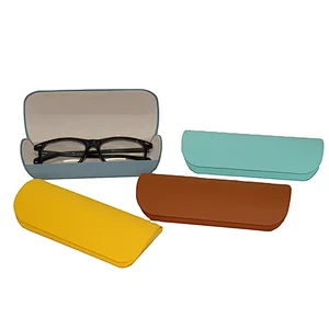 Women and Men High Quality Wholesale Eyeglasses Case Pu Leather Handmade Box OEM Logo Color