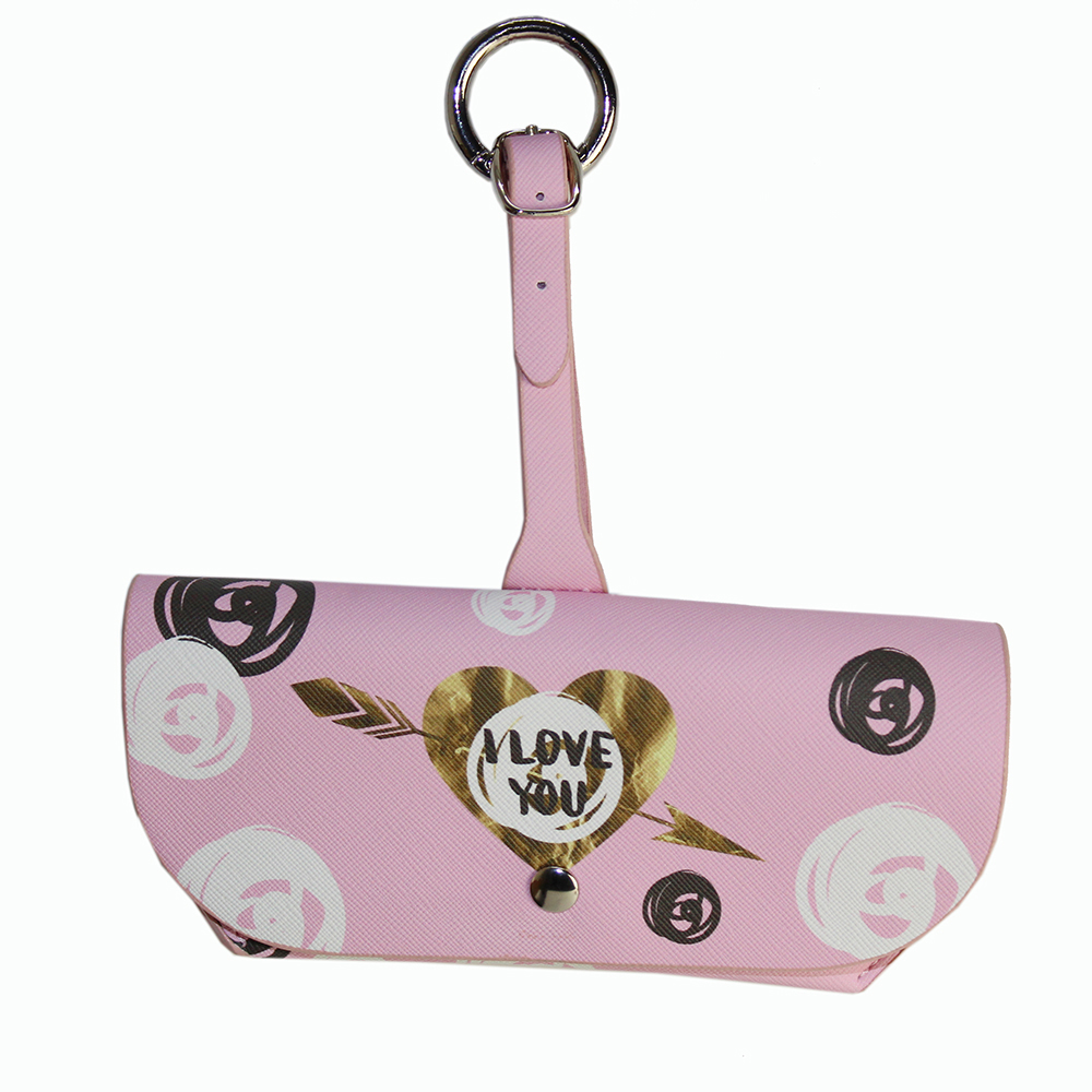 pu Pink Glasses Case
