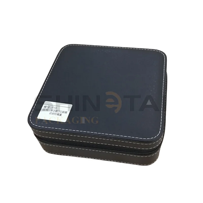 black Leather Jewelry Boxes for Women