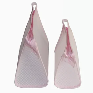 pink mesh toiletry bag