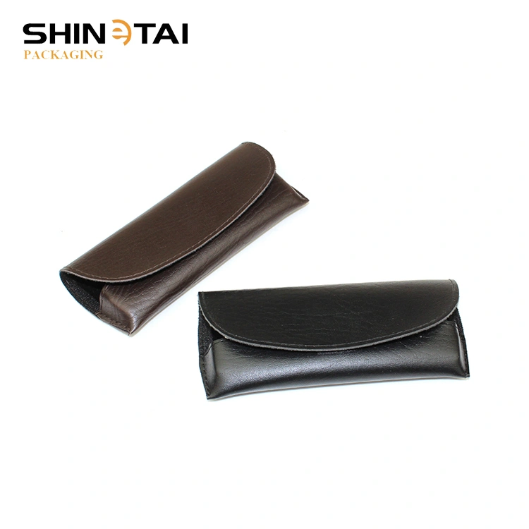 soft leather glasses pouch