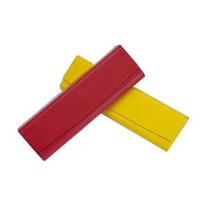 PU Covered Slim Eyeglass Case for Sunglasses Reading Glasses
