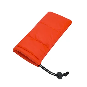 Down Feather Design Drawstring Sunglasses Pouch