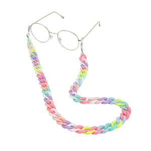 Candy Colors Acrylic Glasses Holder Strap