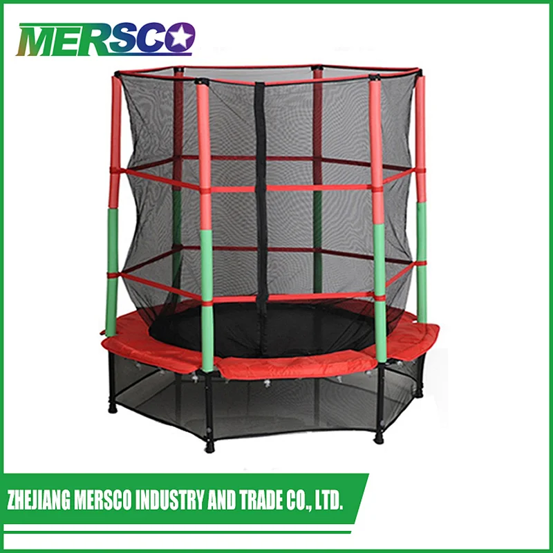 bungee jumping toy of kids trampoline with safety net