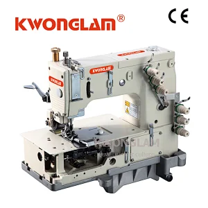 KS-1503PTF 3 NEEDLES FLAT-BED DOUBLE CHAINSTITCH MACHINE FOR LAP SEAMING