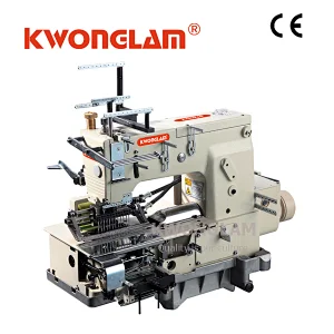 KS-1412PSM 12 NEEDLE FLAT-BED DOUBLE CHAIN STITCH MACHINE WITH SHIRRING