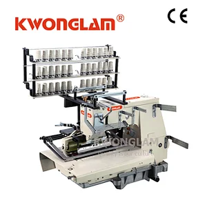 KS-1433PSM 33 NEEDLE DOUBLE CHAIN STITCH INDUSTRIAL MACHINE WITH SHIRRING