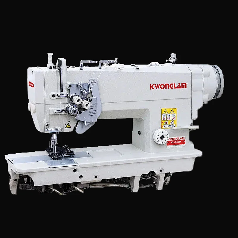 KL-845D/875D Double Needle Direct Drive Lockstitch Sewing Machine with Corner Stitch Split Bar