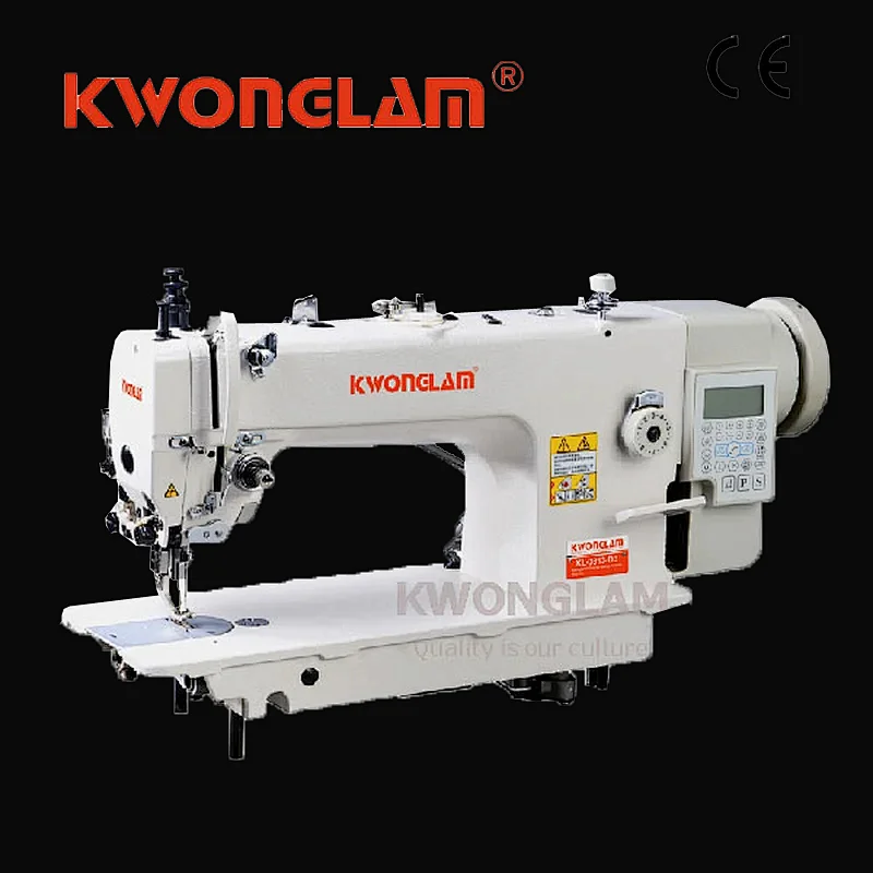 KL-0303-D4,High-speed direct drive top and button feed lockstitch sewing machine with auto trimmer(for middle or thick materials)
