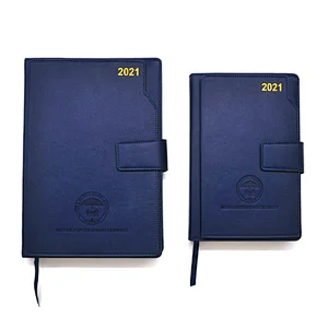 hardcover notebooks 2021 PU Leather Cover A4/A5  Office Journal agenda 2021 notebook