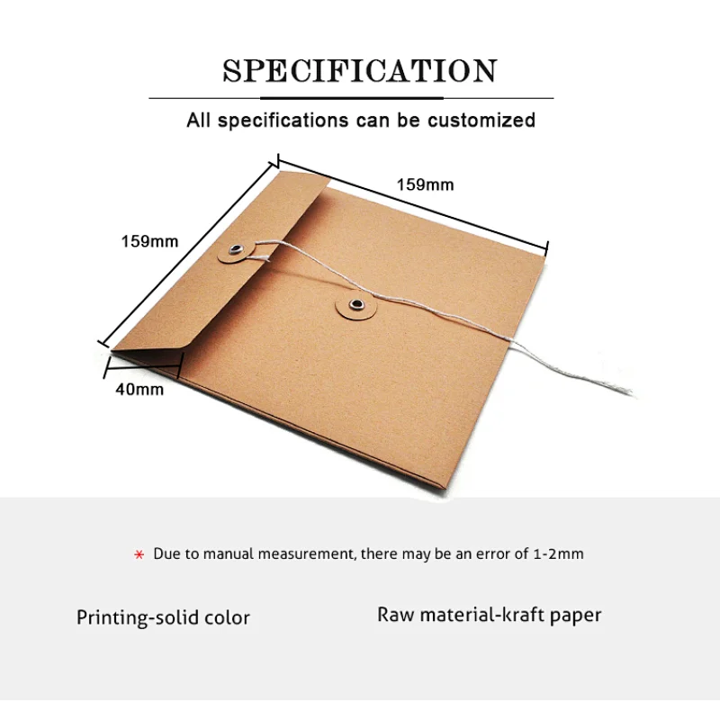 Custom Logo Hot Selling 4A Cowhide File Bags Wall Envelope With Protective Cover