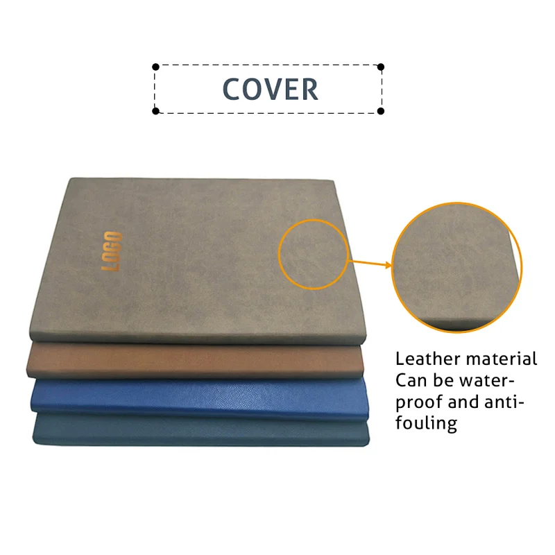 Printing service Office Custom Softcover Various Colors Leather Planner Diary Business Notebook