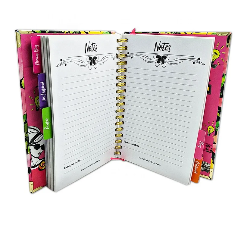 2021 Jame Factory printing spiral notebooks journal customizable  wedding planner