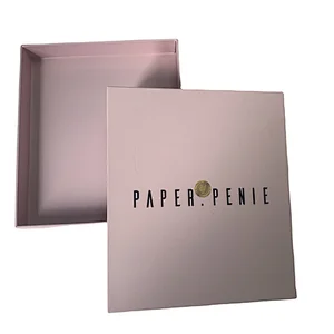 Luxury logo embossing cardboard gift box for packaging planner box