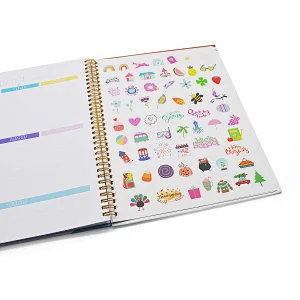 Jame 2021 Hot Sale agenda daily weekly hardcover notebook Planner with fancy sticks