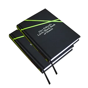 2021 Printing Service  leather notebook PU planner book reading english books With ribbon