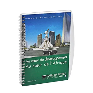 Personalized Printing Wire-o Binding with Hard PVC Cover Business Notebook