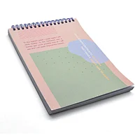 Good Quality Printing Cheap Soft Cover Spiral  Power Blank Journal Notebook