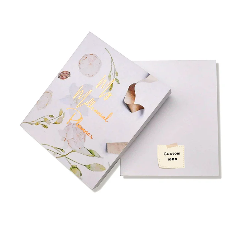 Ring Rose Gold Foil Spiral Steel Gift Packaging Art Paper Paper Material Hardbound Gift Box Packaging Recyclable Shaped Box