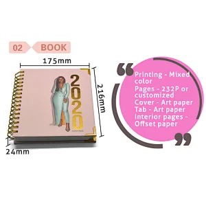 2021 notebook planner YO Waterproof cover wedding custom  planner  journal notebook