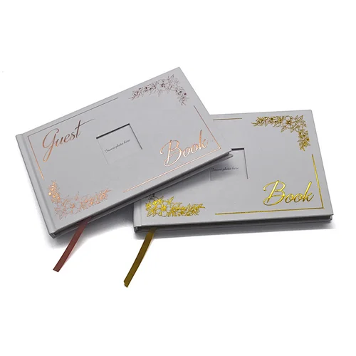 Factory Supplier Guest Book Customized Printing Wedding Guestbook Planner Printing With Box&Pen