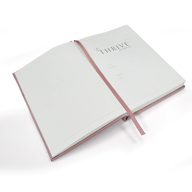 Printing Gloss Cover Business Woodfree Paper Notebook pu leather custom a5 hardcover dotted notebook with logo